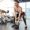 Kettlebell kogelhalter 8 kg gewicht halter gevuld met zand voor beginners zwart 2