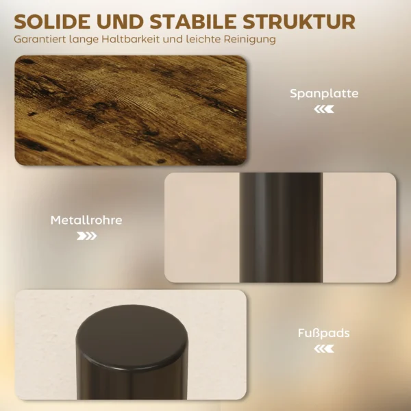 Keukenrek, draaibaar magnetronrek met 3 niveaus, industrieel staand metaal rek, 40 x 18 x 36,5 cm 7