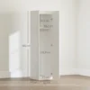 Kledingkast multifunctionele kast met kledingstang, plank, soft close deur 40 x 52 x 180 cm wit 4