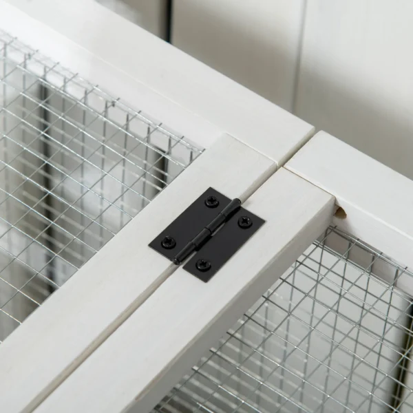 Kleinveestal voor dwergkonijnen, cavia's, met wielen, 108 x 58 x 73,5 cm, koffie 9