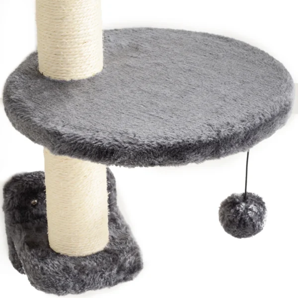 Klimmuur voor katten 4 delig katten klimmuur set met hangmat, kattenbrug tot 5 kg, donkergrijs 9
