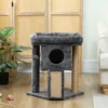 Krabpaal met jute krabmat, ligplatform, speelbal, kattenhuis, beige, 40 x 40 x 57 cm 8