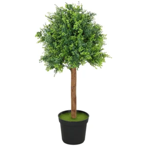 Kunstmatige buxusboom 90cm kunstplant, plastic kunstmatige planten in pot voor woonkamer 1