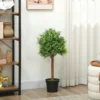 Kunstmatige buxusboom 90cm kunstplant, plastic kunstmatige planten in pot voor woonkamer 2