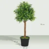 Kunstmatige buxusboom 90cm kunstplant, plastic kunstmatige planten in pot voor woonkamer 4