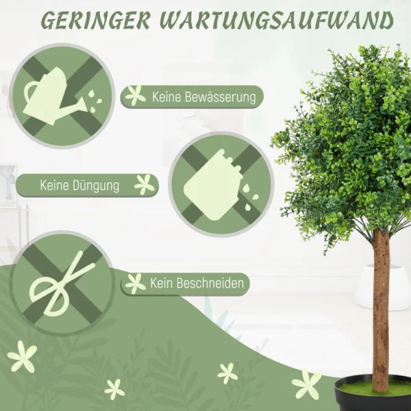 Kunstmatige buxusboom 90cm kunstplant, plastic kunstmatige planten in pot voor woonkamer 7