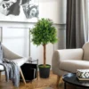 Kunstmatige buxusboom 90cm kunstplant, plastic kunstmatige planten in pot voor woonkamer 9