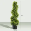 Kunstmatige cypress 90cm kunstplant in spiraalvorm, plastic kunstmatige planten in pot, moderne decoratie 4