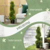 Kunstmatige cypress 90cm kunstplant in spiraalvorm, plastic kunstmatige planten in pot, moderne decoratie 6