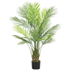 Kunstmatige palm groot 120cm kunstplant, plastic kunstmatige planten in pot voor woonkamer kantoor 1