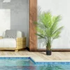 Kunstmatige palm groot 120cm kunstplant, plastic kunstmatige planten in pot voor woonkamer kantoor 10