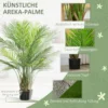 Kunstmatige palm groot 120cm kunstplant, plastic kunstmatige planten in pot voor woonkamer kantoor 5