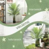 Kunstmatige palm groot 120cm kunstplant, plastic kunstmatige planten in pot voor woonkamer kantoor 6