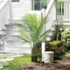 Kunstmatige palm groot 120cm kunstplant, plastic kunstmatige planten in pot voor woonkamer kantoor 9