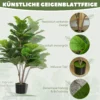 Kunstmatige vioolvijgenboom 110cm kunstplant, plastic kunstmatige planten in pot, decoratie cadeau 5