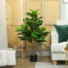 Kunstmatige vioolvijgenboom 110cm kunstplant, plastic kunstmatige planten in pot, decoratie cadeau 9