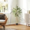 Kunstplant, kunstmatige olijfboom, 150 cm, 720 bladeren, 40 olijven, stabiele bloempot, decoratieplant, groen 2