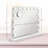 Led make upspiegel, 3 lichtmodi, dimbaar, aanraakbediening, usb, 62,5 x 49,5cm, wit 4