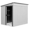 Metalen gereedschapshuis 2,81m² 154x206,5x181 cm gereedschapsschuur met lessenaarsdak fundament 1