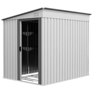 Metalen gereedschapshuis 2,81m² 154x206,5x181 cm gereedschapsschuur met lessenaarsdak fundament 1