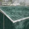 Metalen gereedschapsschuur met schuin dak, vergrendelbare dubbele deur 2,8 x 3,45 x 2,01m groen 8