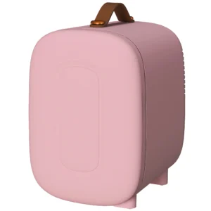 Mini koelkast beauty koelkast, 4 l capaciteit, 20,3 x 26,3 x 28 cm, roze 1