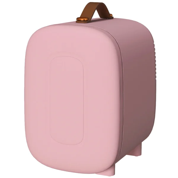 Mini koelkast beauty koelkast, 4 l capaciteit, 20,3 x 26,3 x 28 cm, roze 1