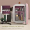 Mini koelkast beauty koelkast, 4 l capaciteit, 20,3 x 26,3 x 28 cm, roze 6