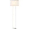 Moderne staande lamp, 3 modi, voetschakelaar, verstelbare helderheid, linnenlook, wit 1