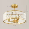 Plafondlamp, kroonluchter design, kristallen scherm, 3 gloeilampen, metaal, goudkleurig 4