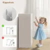 Schoenenkast met soft close functie, 6 traps ontwerp zonder handgrepen, geschikt voor maximaal 18 paar, voor hal, entree, hout, wit 9