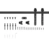 Schuifdeur montageset 180 cm compleet set met rails, rollen, anti sprong voorzieningen koolstofstaal 1