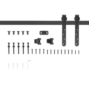 Schuifdeur montageset 180 cm compleet set met rails, rollen, anti sprong voorzieningen koolstofstaal 1