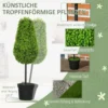 Set van 2 kunstmatige buxus 90cm kunstplant in traanvorm, plastic kunstmatige planten in pot moderne decoratie 5