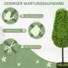 Set van 2 kunstmatige buxus 90cm kunstplant in traanvorm, plastic kunstmatige planten in pot moderne decoratie 7