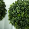 Set van 2 kunstmatige buxusvormige ballen 45cm kunstplant, plastic kunstmatige planten in pot 10