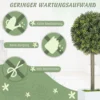 Set van 2 kunstmatige buxusvormige ballen 45cm kunstplant, plastic kunstmatige planten in pot 7