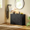 Sideboard, ladekast, moderne stijl, 4 laden, 1 kast, 105 x 40 x 76 cm, zwart 10