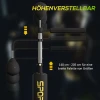 Sportnow boksstandaard, twee speedballen, draaibare boksstang, trapkussen, in hoogte verstelbaar, staal, 107 x 36 x 140 205 cm, zwart 6