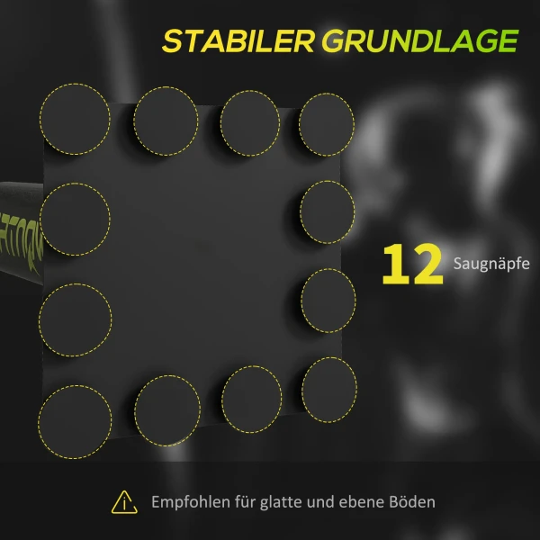 Sportnow boksstandaard, twee speedballen, draaibare boksstang, trapkussen, in hoogte verstelbaar, staal, 107 x 36 x 140 205 cm, zwart 7