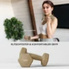 Sportnow halterset, 6 delige set halters met gewichten, korte halterset van staal, 1kg, 2kg, 3kg 6