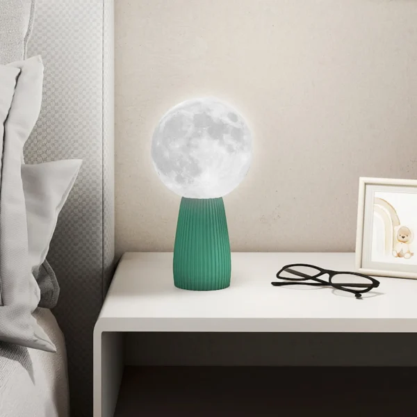 Tafellampenset in planeten design, 3 kleurig, usb, kunststof, wit 10