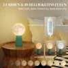Tafellampenset in planeten design, 3 kleurig, usb, kunststof, wit 6