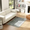 Tapijt woonkamertapijt in moderne stijl, wasbaar vloerkleed 150 x 80 cm donkergrijs 2