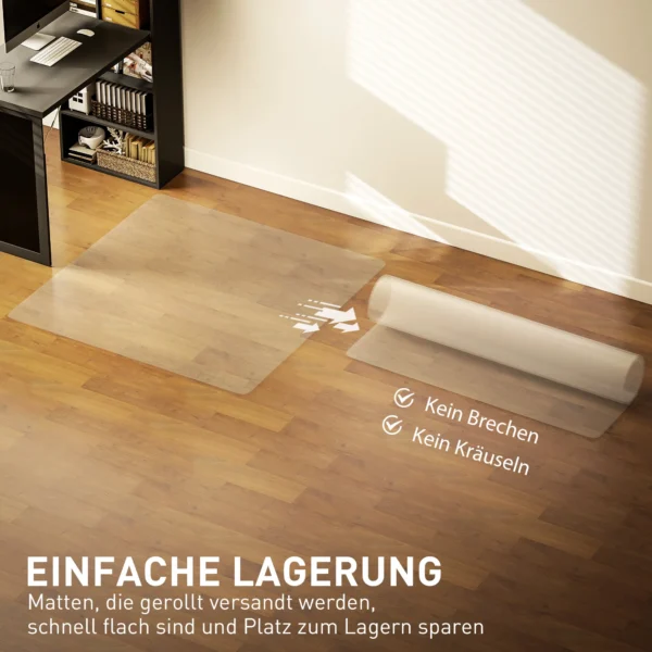 Vloerbeschermingsmat, antislip, 1,5 mm dik, 120x120cm, transparant 6