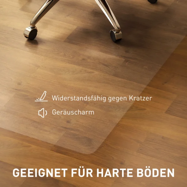 Vloerbeschermingsmat, antislip, 1,5mm dik, 100 x 150 cm, transparant 7