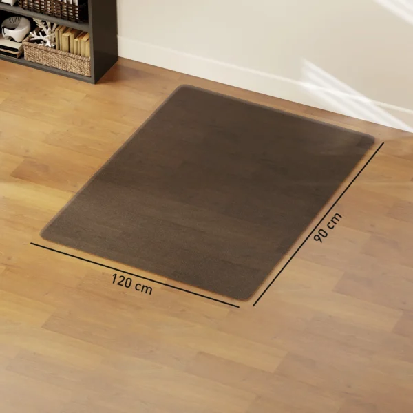 Vloerbeschermingsmat, antislip, 1,5mm dik, 90x120cm, transparant 4