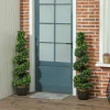 2 delig kunstplanten set, spiraalontwerp, cementbasis, groen 2