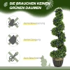 2 delig kunstplanten set, spiraalontwerp, cementbasis, groen 7