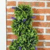 2 delig kunstplanten set, spiraalontwerp, cementbasis, groen 9